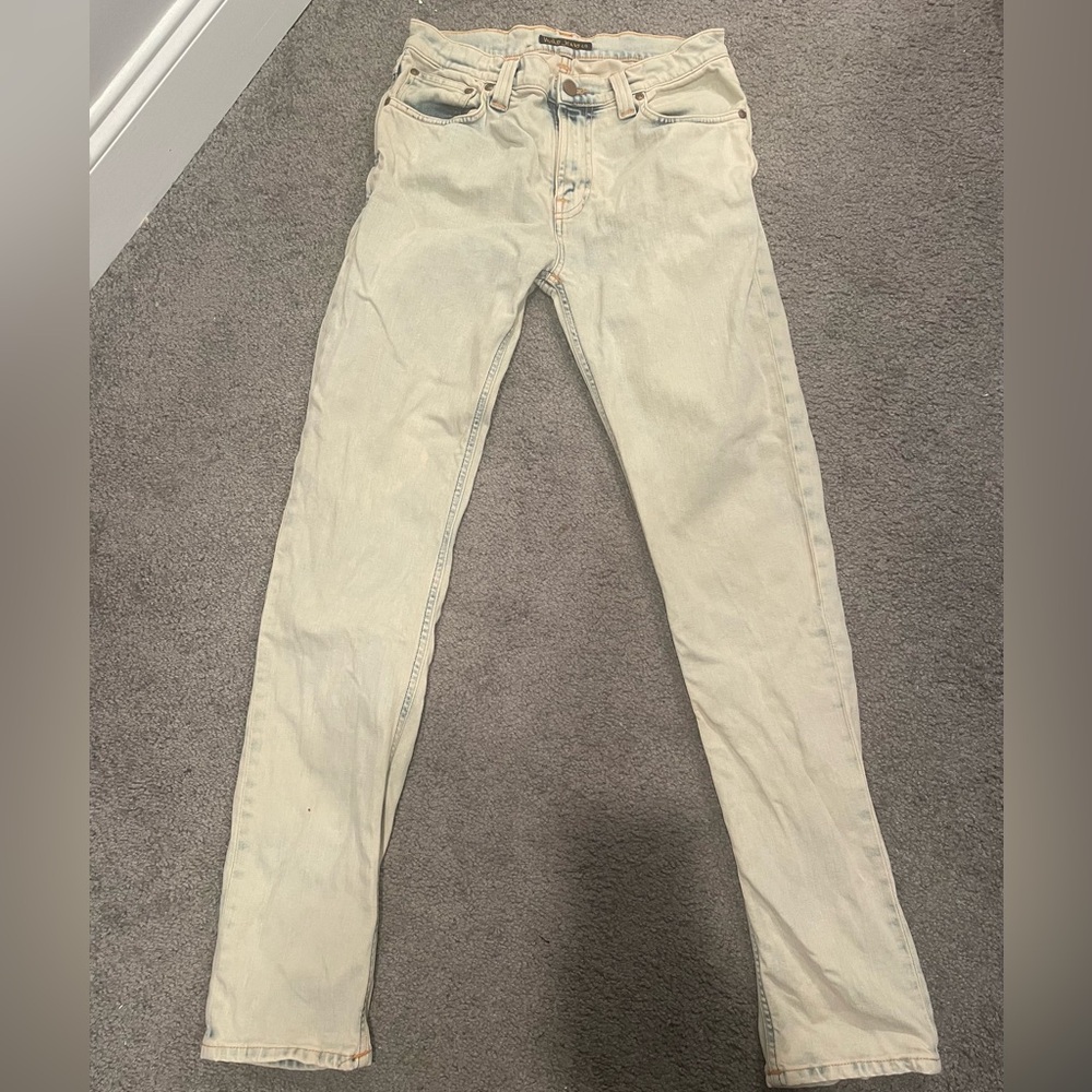 Nudie Skinny Fit High Kai Cobalt Envy